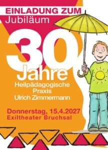 Einladung zum Jubiläum – 30 Jahre Heilpädagogische Praxis